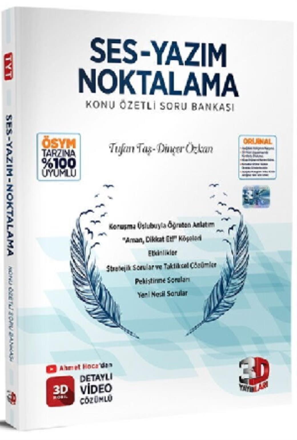 3D Ses Yazım Noktalama Konu Özetli Soru Bankası