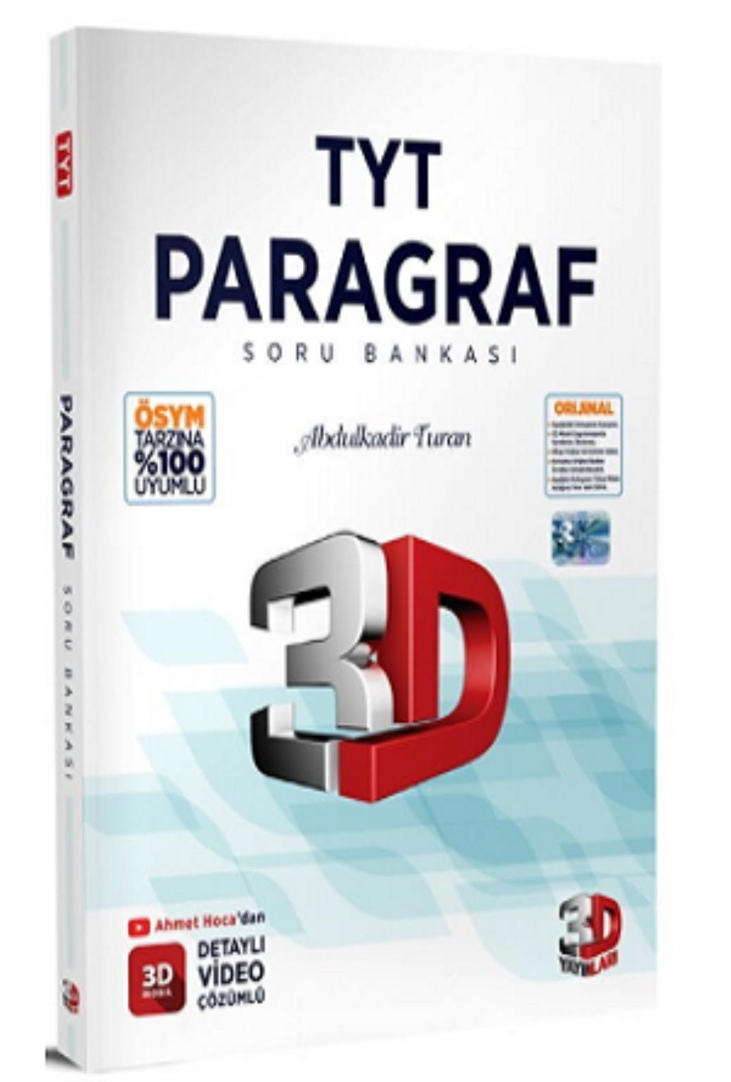 3D TYT Paragraf Soru Bankası