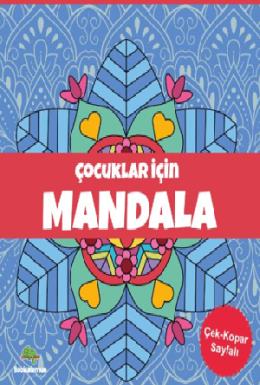 Çocuklar İçin Mandala Mavi