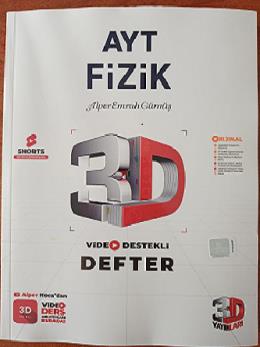 3D Yayınları AYT Fizik Video Destekli Defter