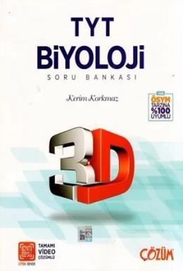 3D Yayınları Tyt Biyoloji Soru Bankası