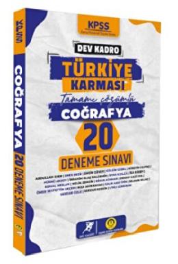 Tasarı KPSS Dev Kadro Türkiye Karması Caoğrafya 20 Deneme