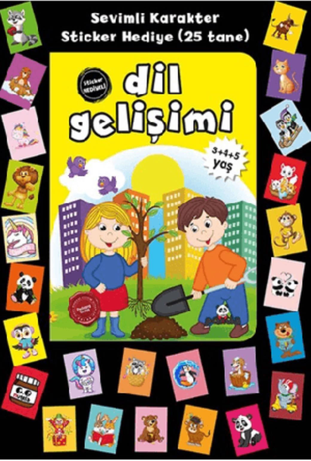 Stickerlı 3 4 5 Yaş Dil Gelişimi