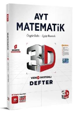 3D AYT Matematik Video Destekli Defter