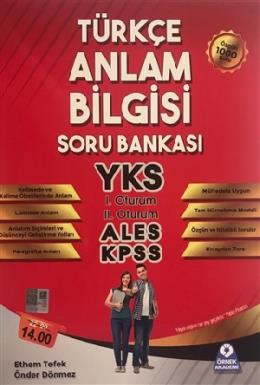 Örnek Akademi YKS LYS KPSS Türkçe Anlam Bilgisi Soru Bankası
