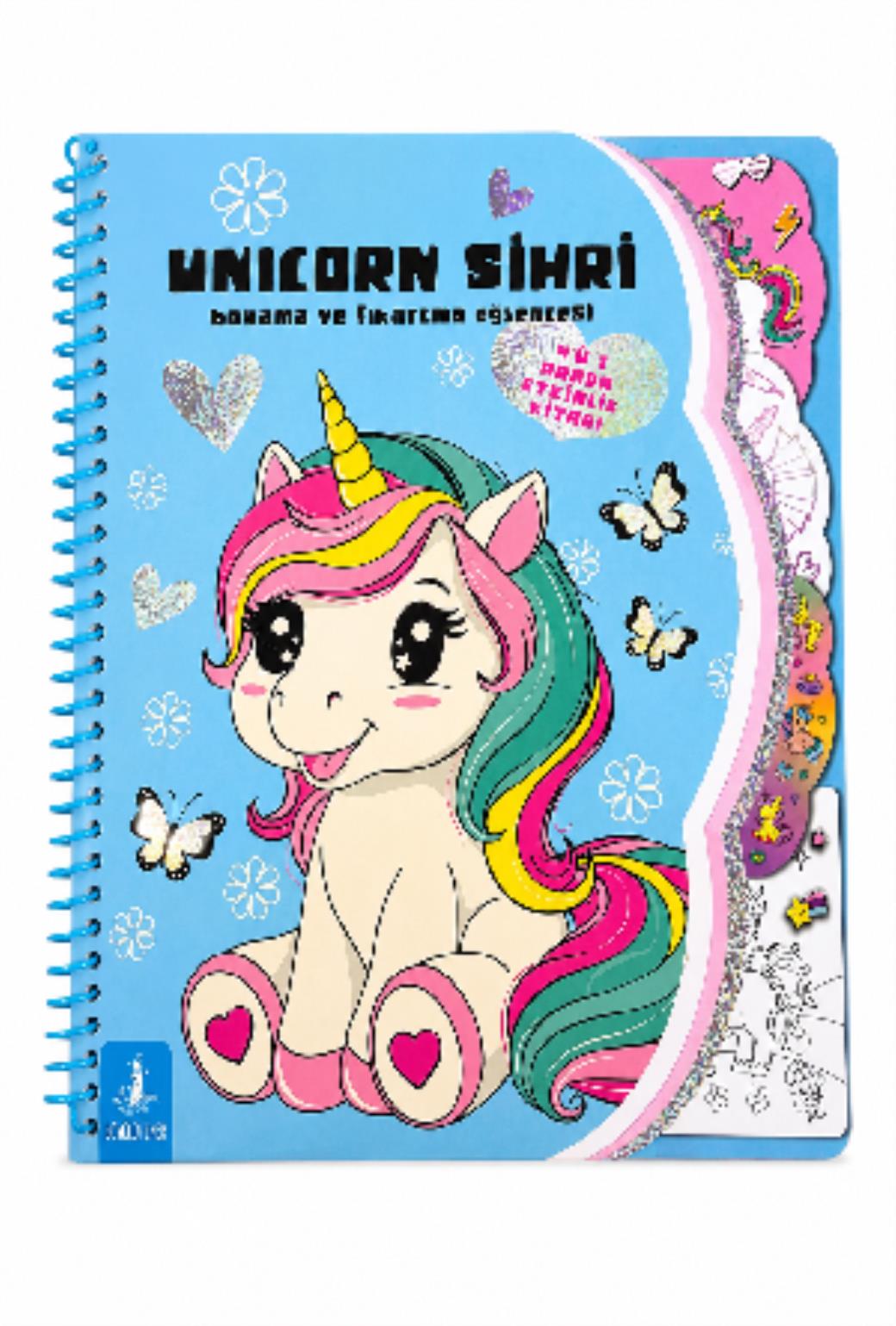 Unicorn Sihri Boyama ve Çıkarma Eğlencesi (Spiralli)