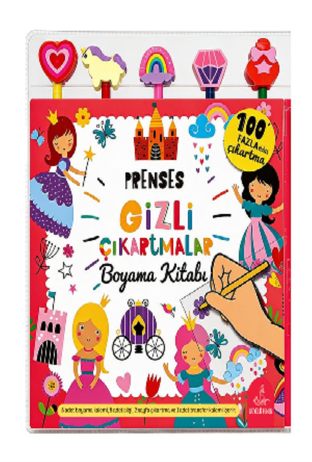 Prenses Gizli Çıkartmalar Boyama Kitabı