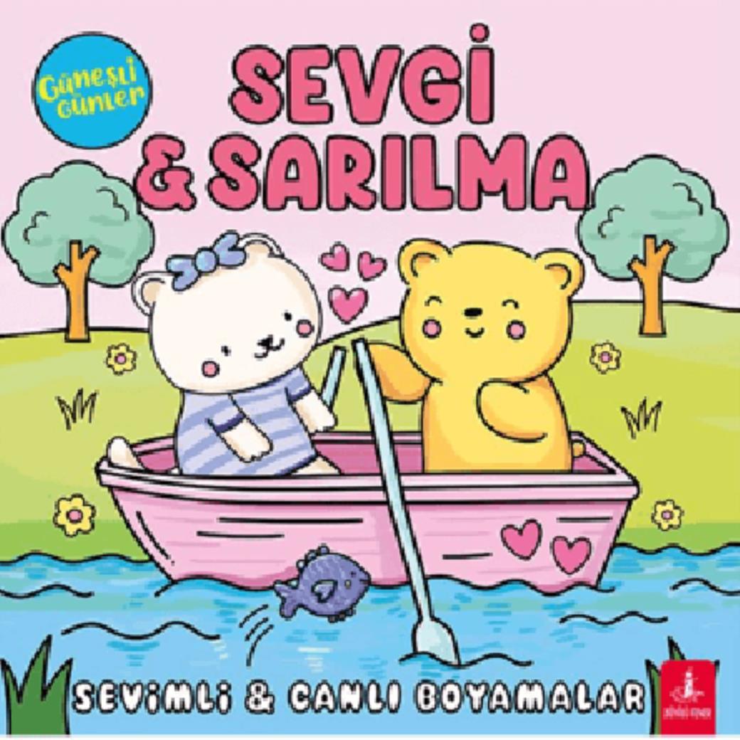 Güneşli Günler Sevgi Sarılma Sevimli Canlı Boyamalar