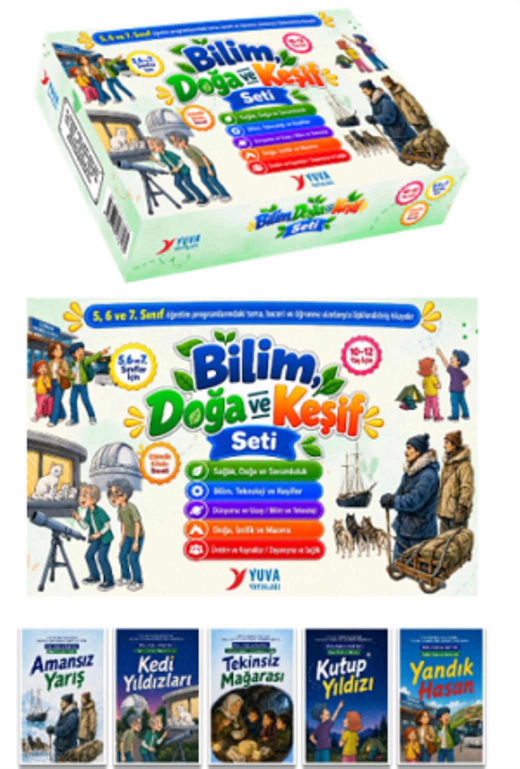Bilim Doğa ve Keşif Seti 5. 6 ve 7. Sınıf  (5 Kitap)